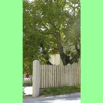 Zaunpfosten gelb (Pyramide) L170